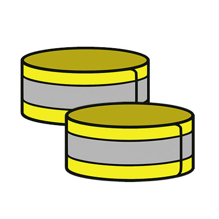 reflective elastic armband CE EN17353-2020 Type B2 certificated